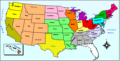 Map of G&S Sales Area